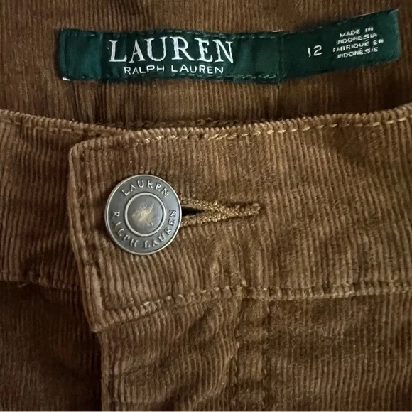 Lauren Classic Straight Corduroy Pants, size 12 - EUC - Picture 3 of 7
